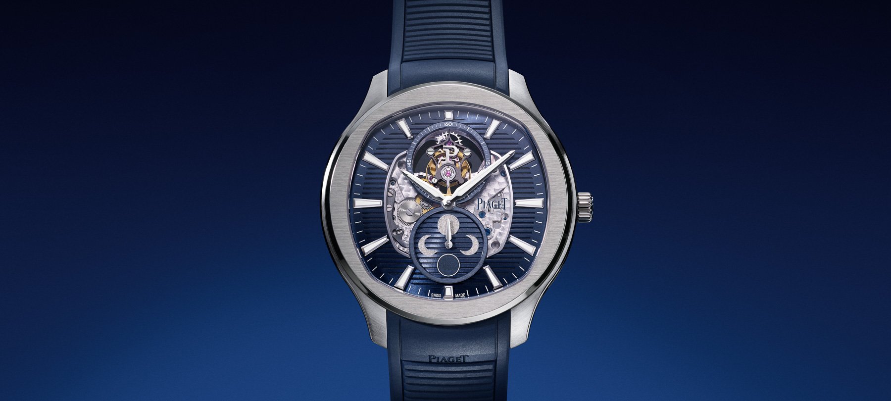 Prezentare Piaget Polo Flying Tourbillon cu faza lunii