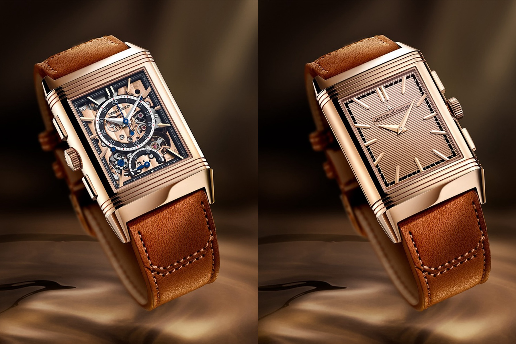 Prezentăm Jaeger-LeCoultre Reverso Tribute Chronograph Ediție Limitată din Aur Roz