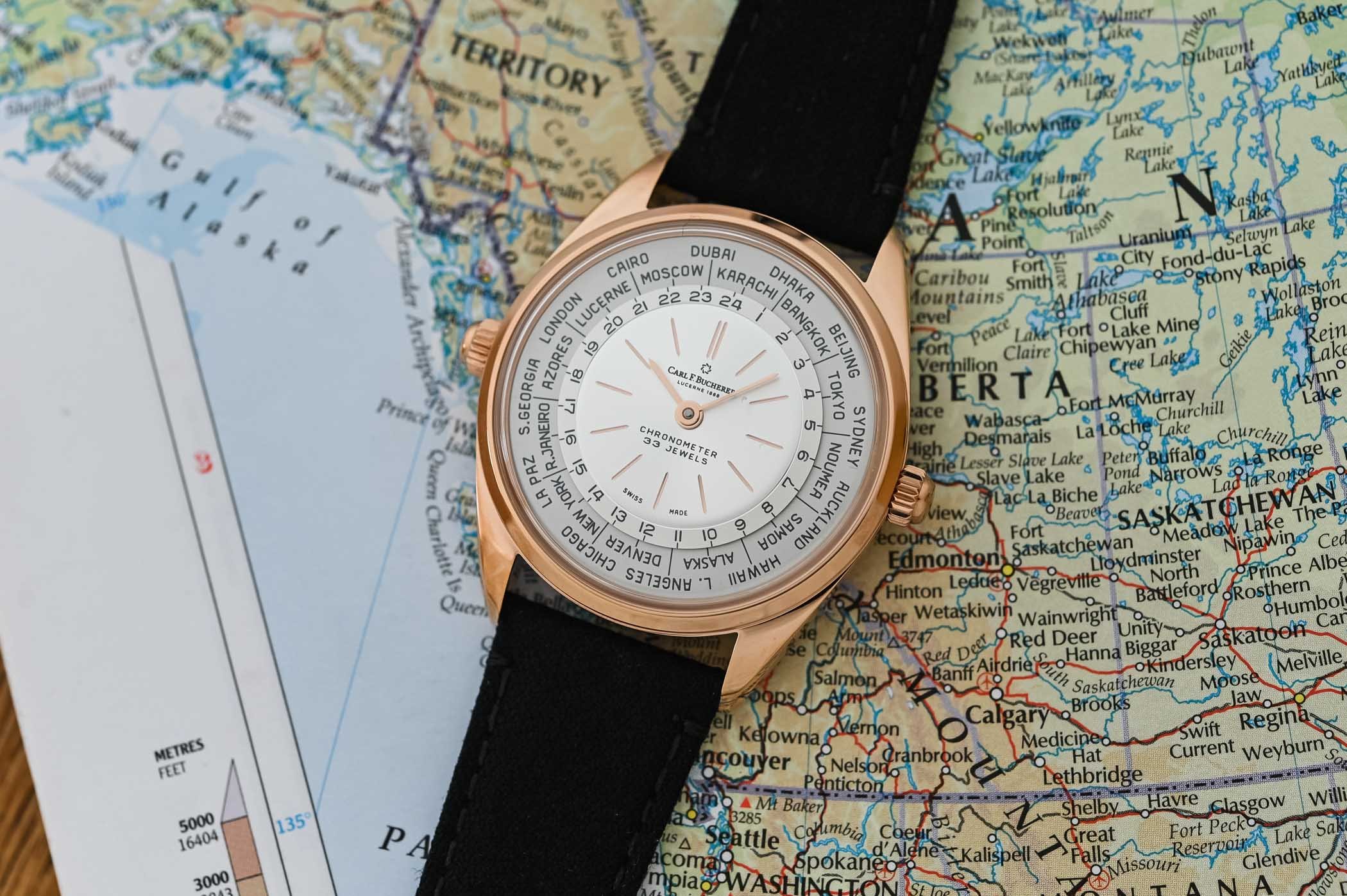 Prima privire Noua orologerie Carl F. Bucherer Heritage Worldtimer cu stil retro